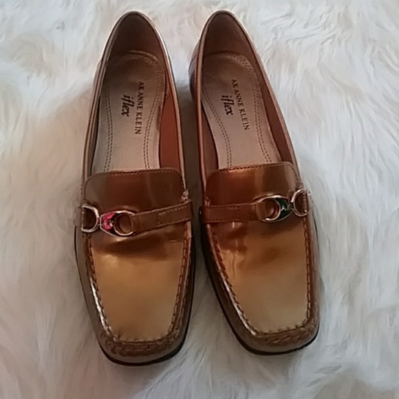 Anne Klein iflex Gold Loafers - Picture 4 of 6